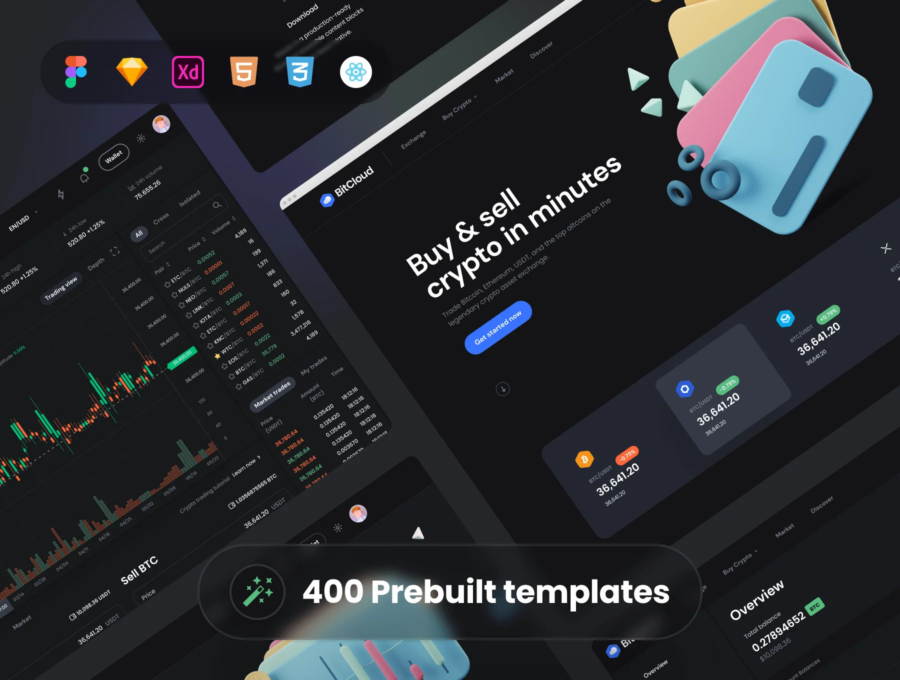 BitCloud - Crypto Exchange UI Kit 2