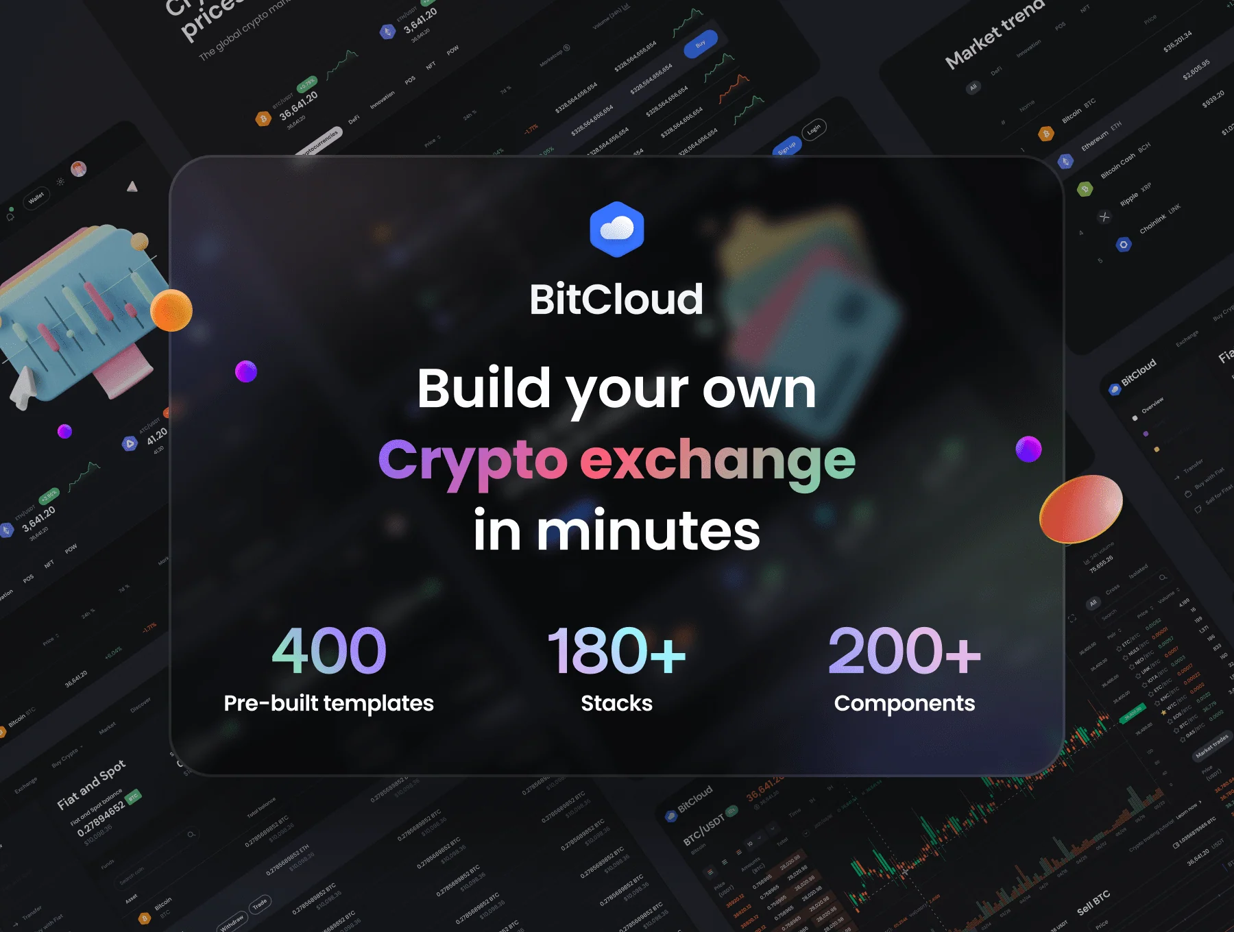 BitCloud - Crypto Exchange UI Kit 3