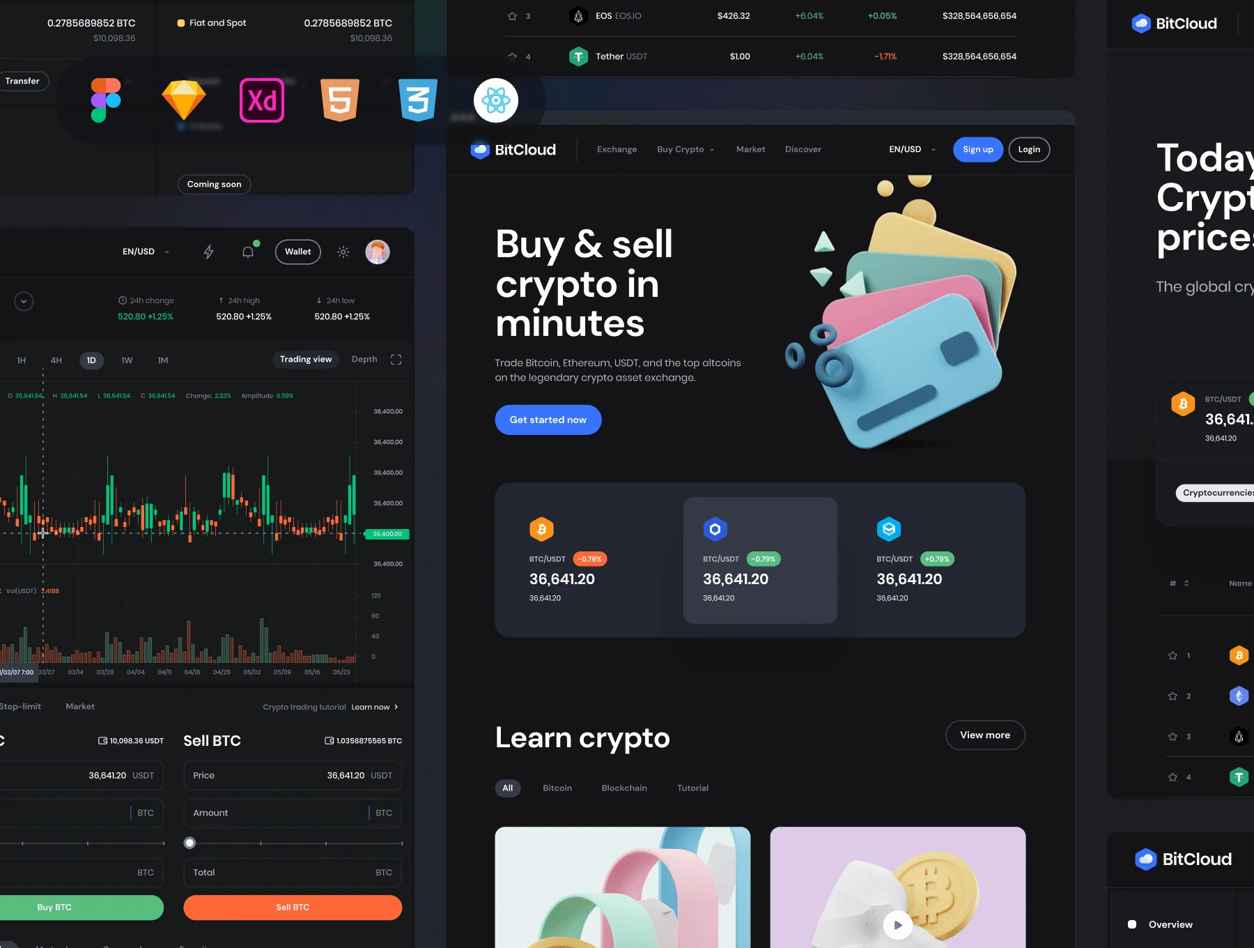 BitCloud - Crypto Exchange UI Kit 6
