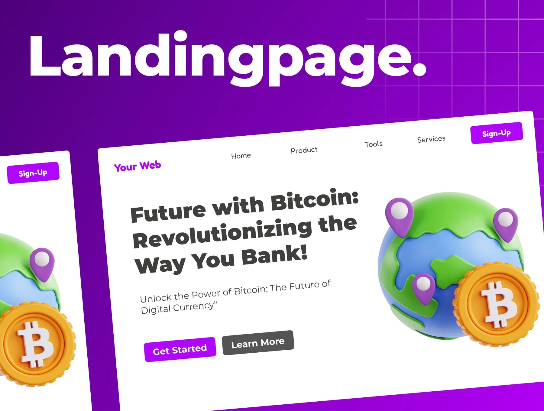 Bitcoin 3D Icon Pack 4