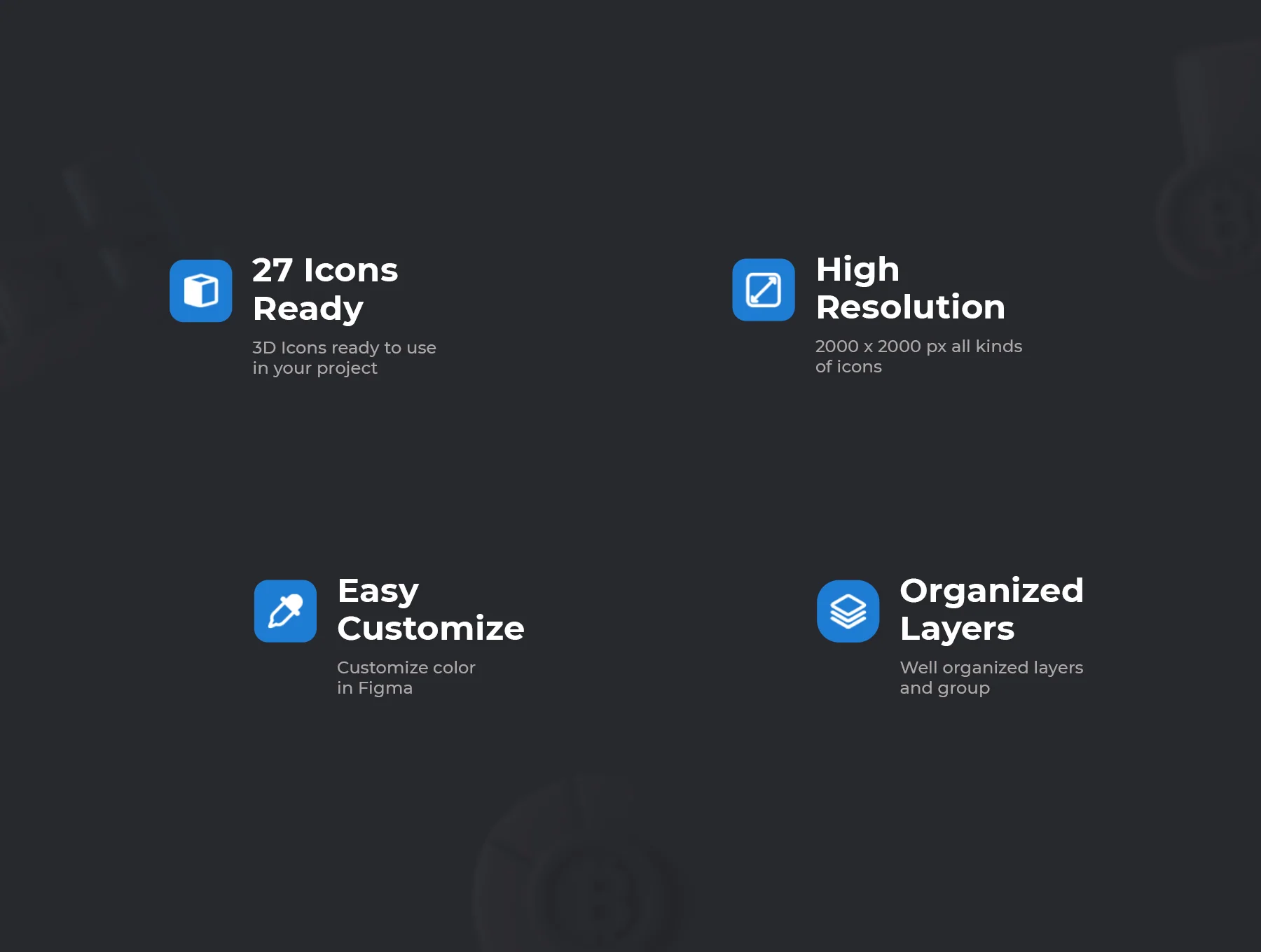 Bitcoin 3D Icons 2