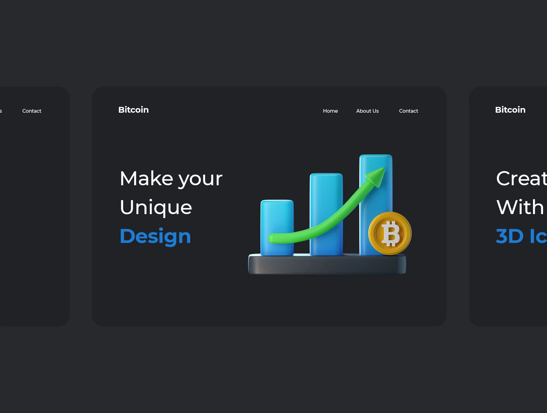Bitcoin 3D Icons 6