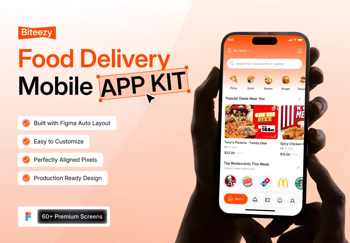 Biteezy - Food Delivery Mobile App KIT