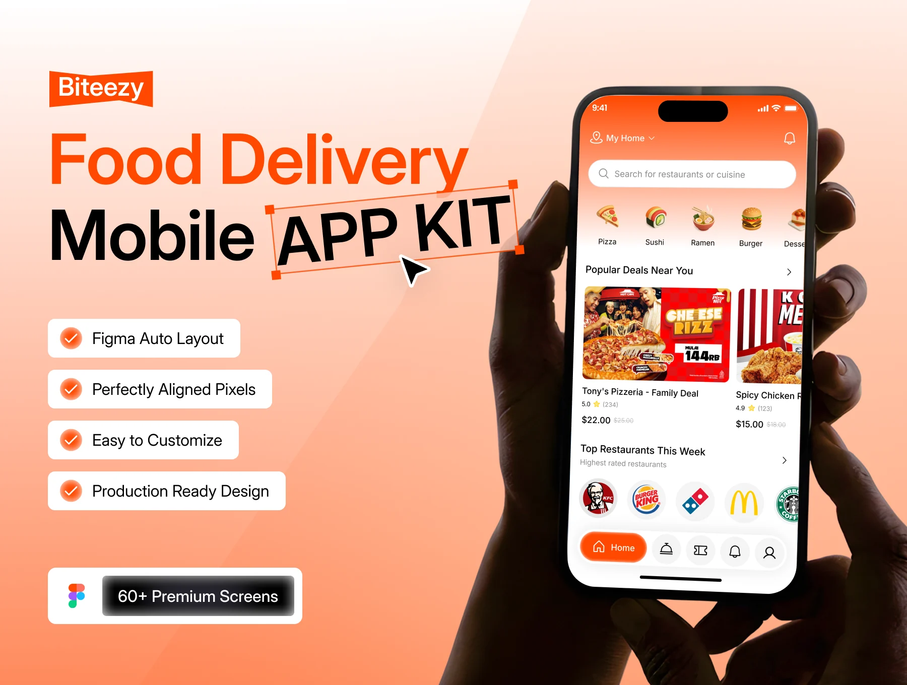 Biteezy - Food Delivery Mobile App KIT