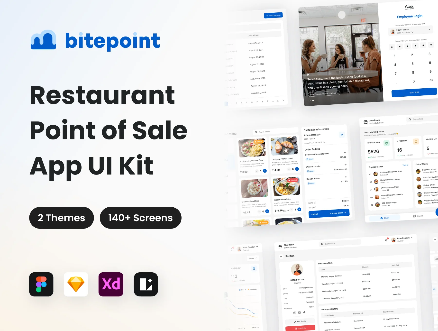 Bitepoint - Restaurant Point of Sale App UI Kit