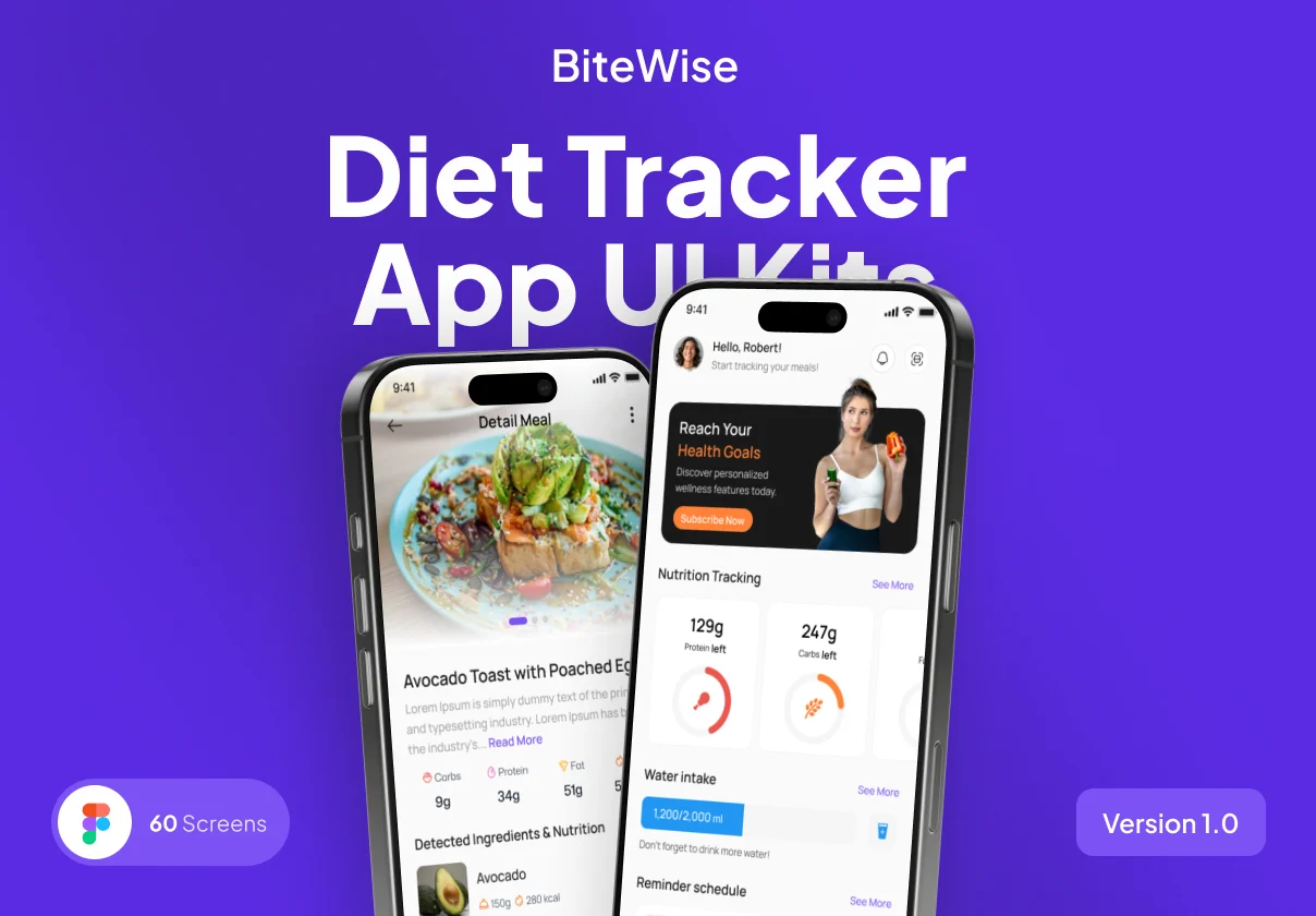 BiteWise - Diet Tracker App UI Kits