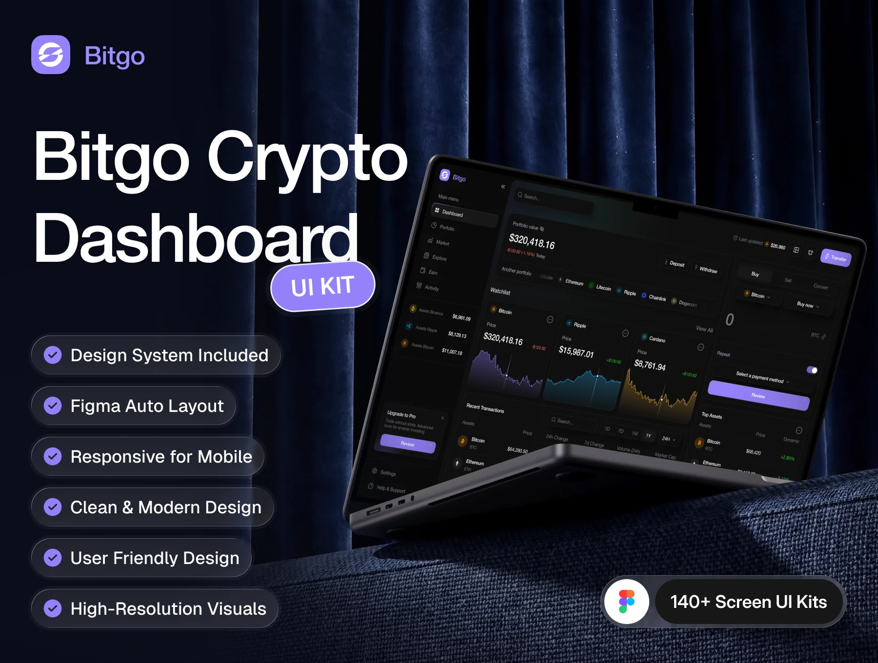 Bitgo — Crypto & Web3 Finance Dashboard UI Kit