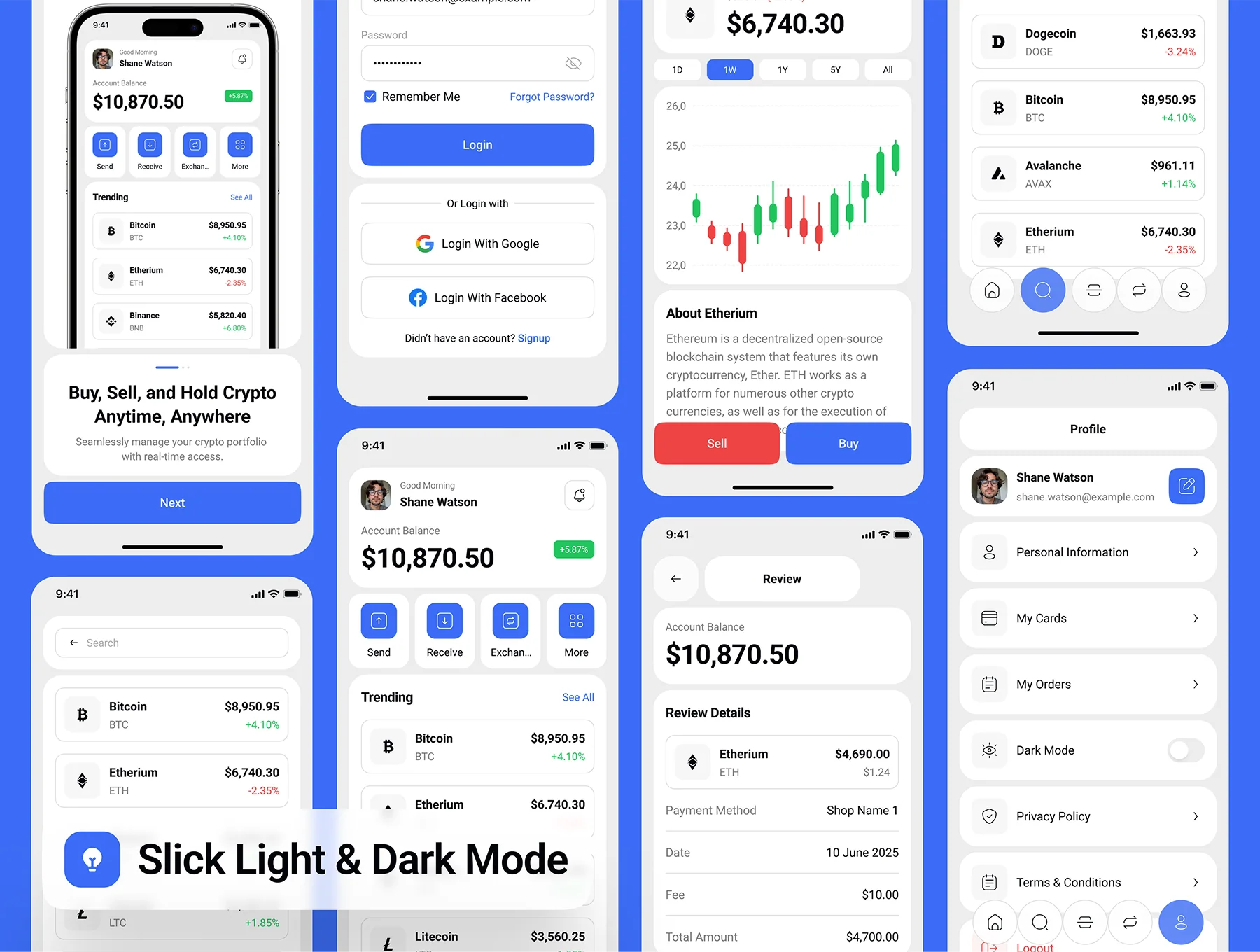 BitNest - Crypto Wallet App UI Kit 5