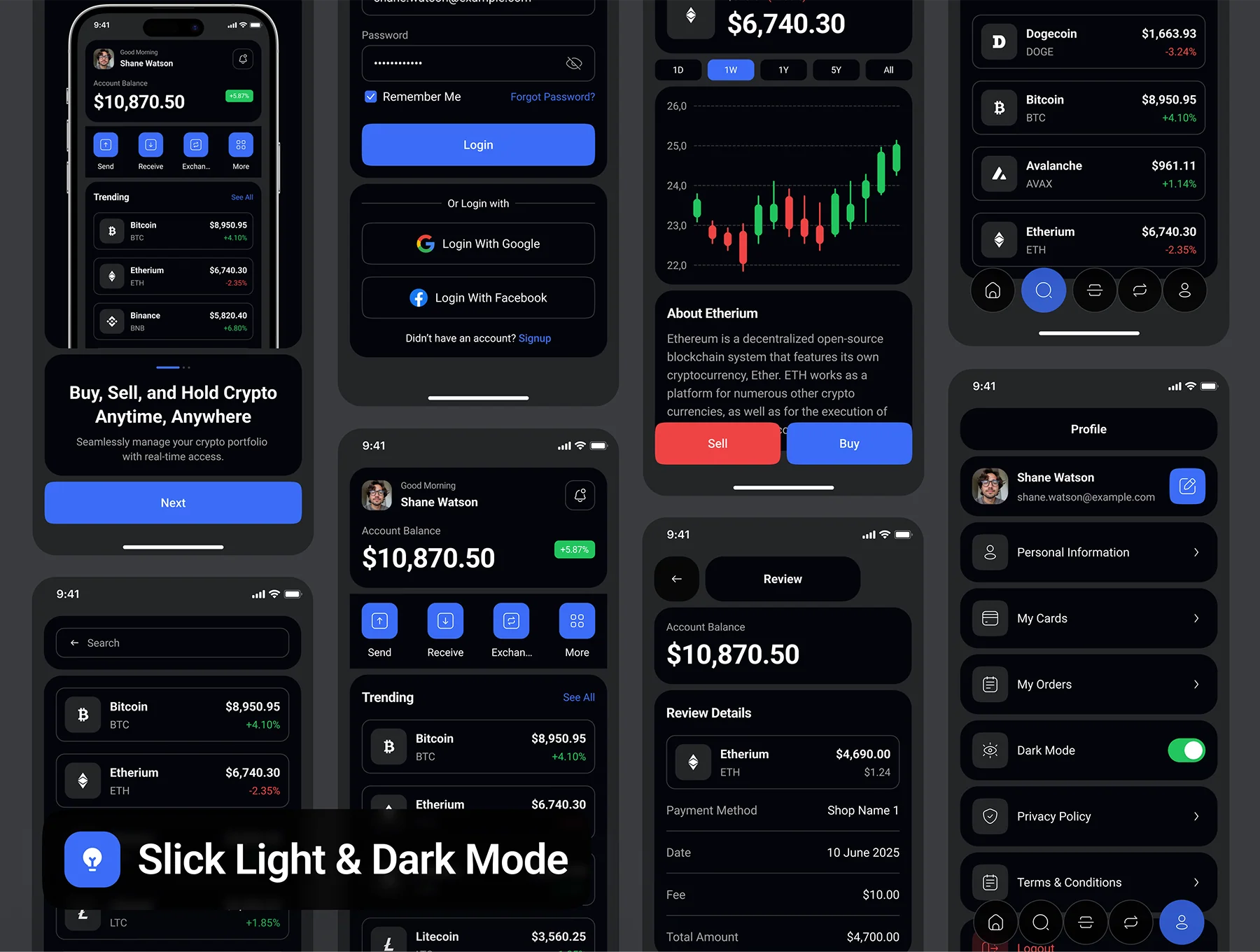 BitNest - Crypto Wallet App UI Kit 6