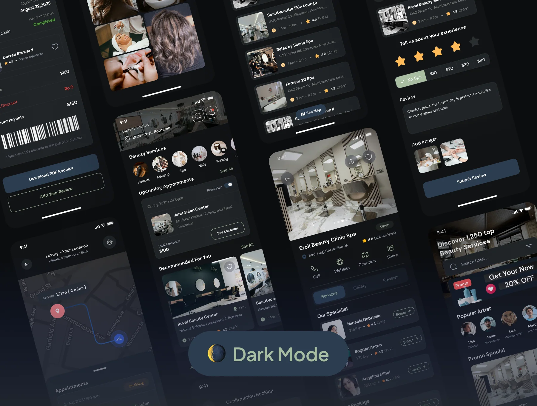 Biuti - Beauty Service Salon & Spa Mobile App UI Kit 6