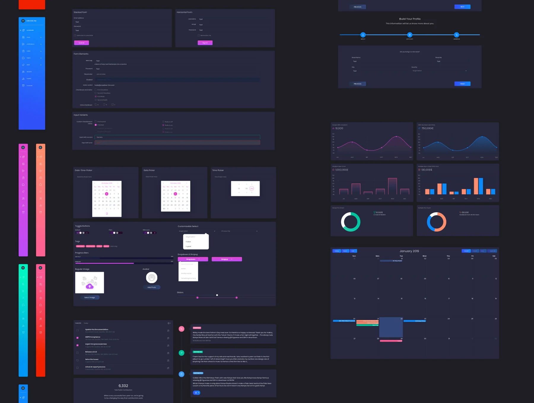 Black Dashboard Pro 6