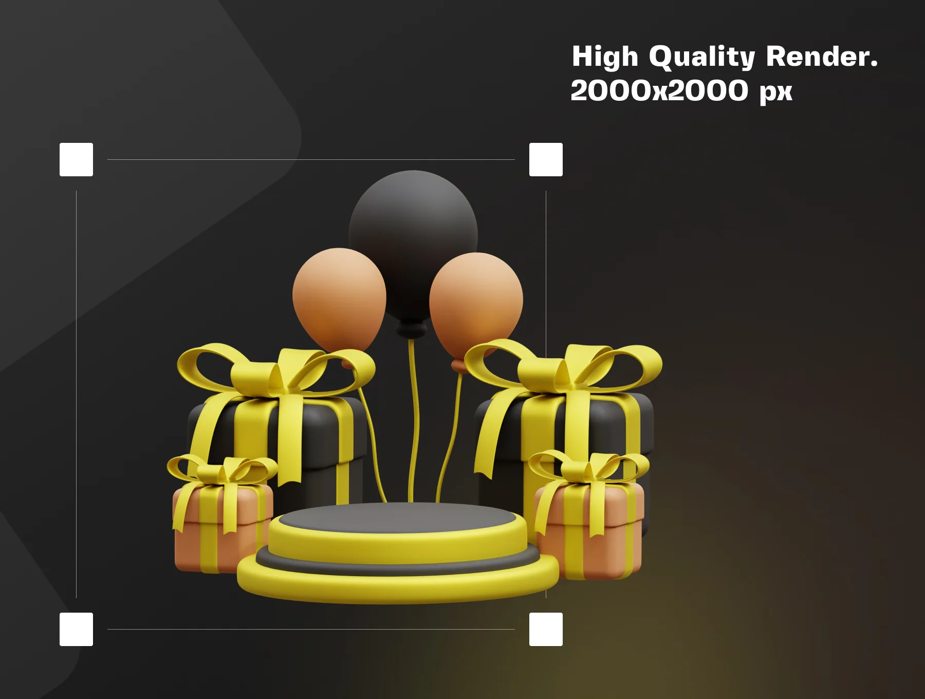 Black Friday 3D Icon Pack 3