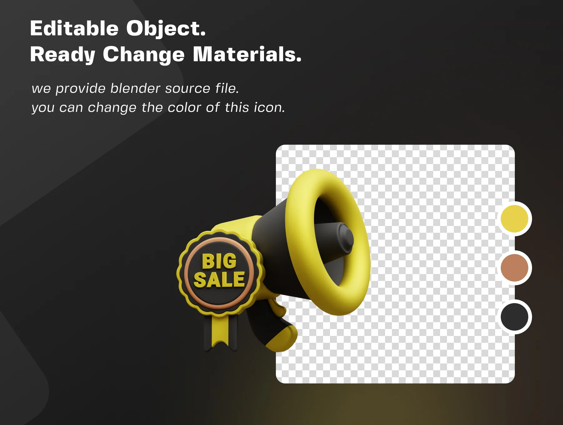 Black Friday 3D Icon Pack 4