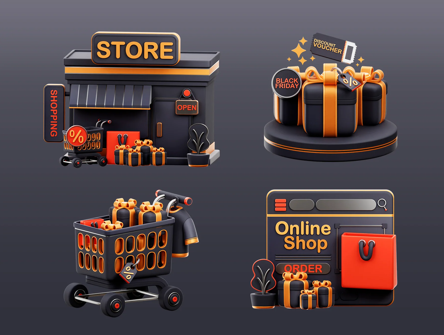 Black Friday 3D Icon 6