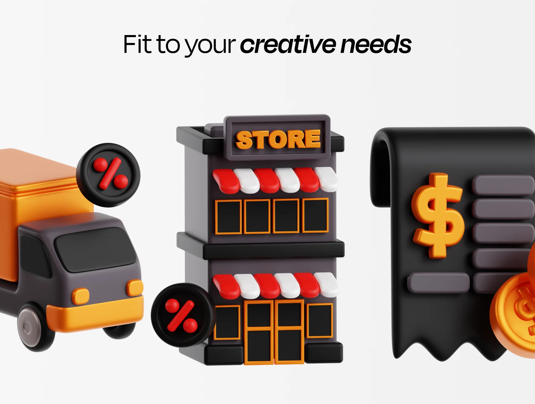 Black Friday 3D Illustration 4