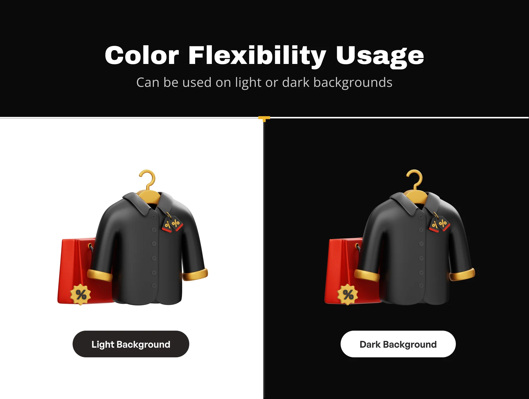Black Friday Fashion Sale 3D Illustration 4