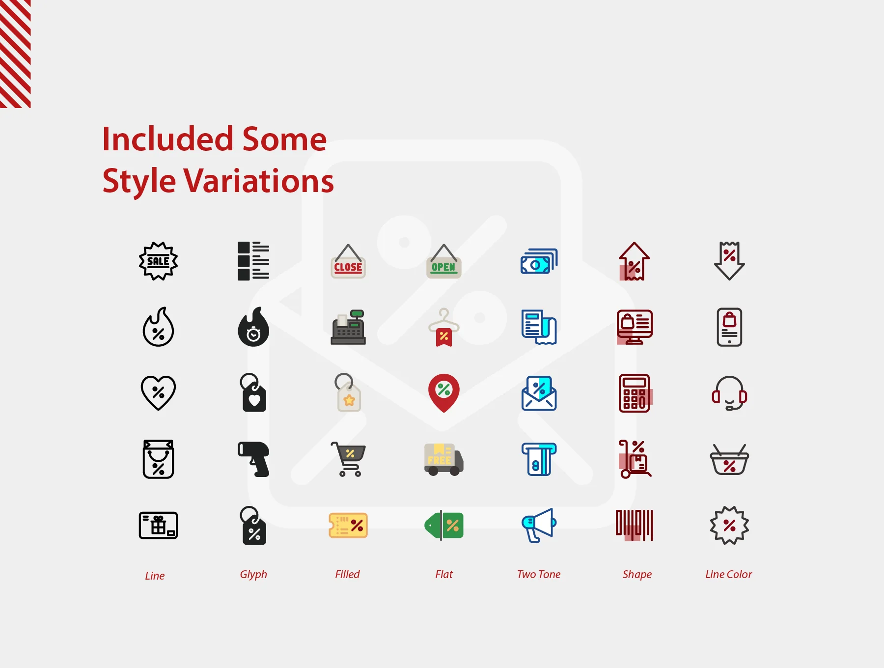 350 Black Friday Icons Set 5