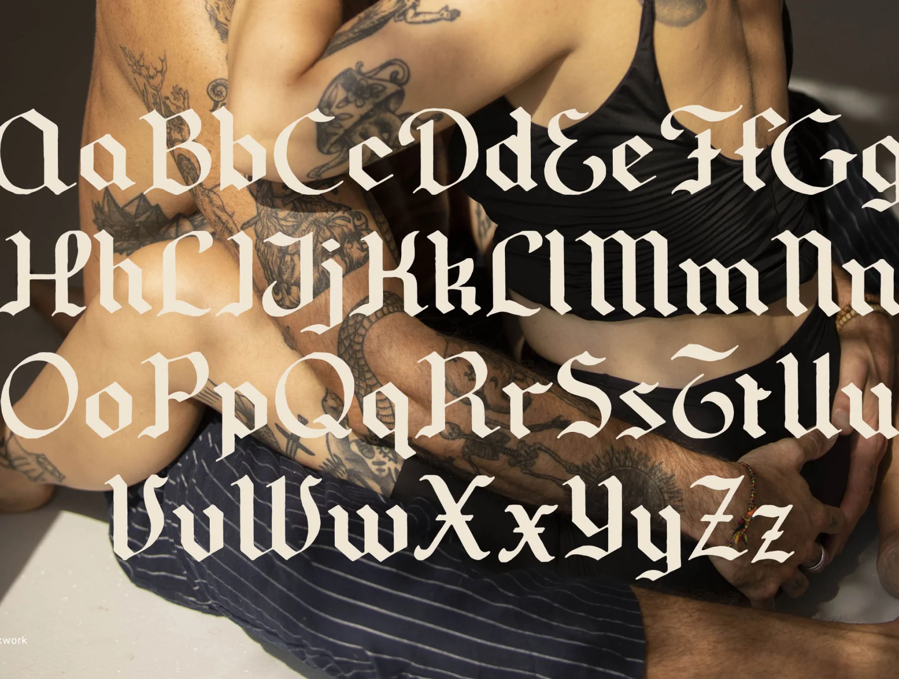 Blackwork Regular Font 9