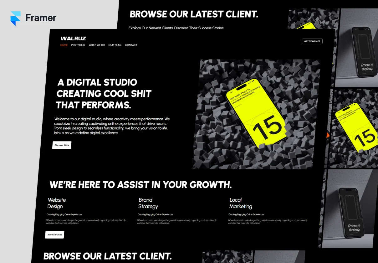 Walruz Agency Framer Template