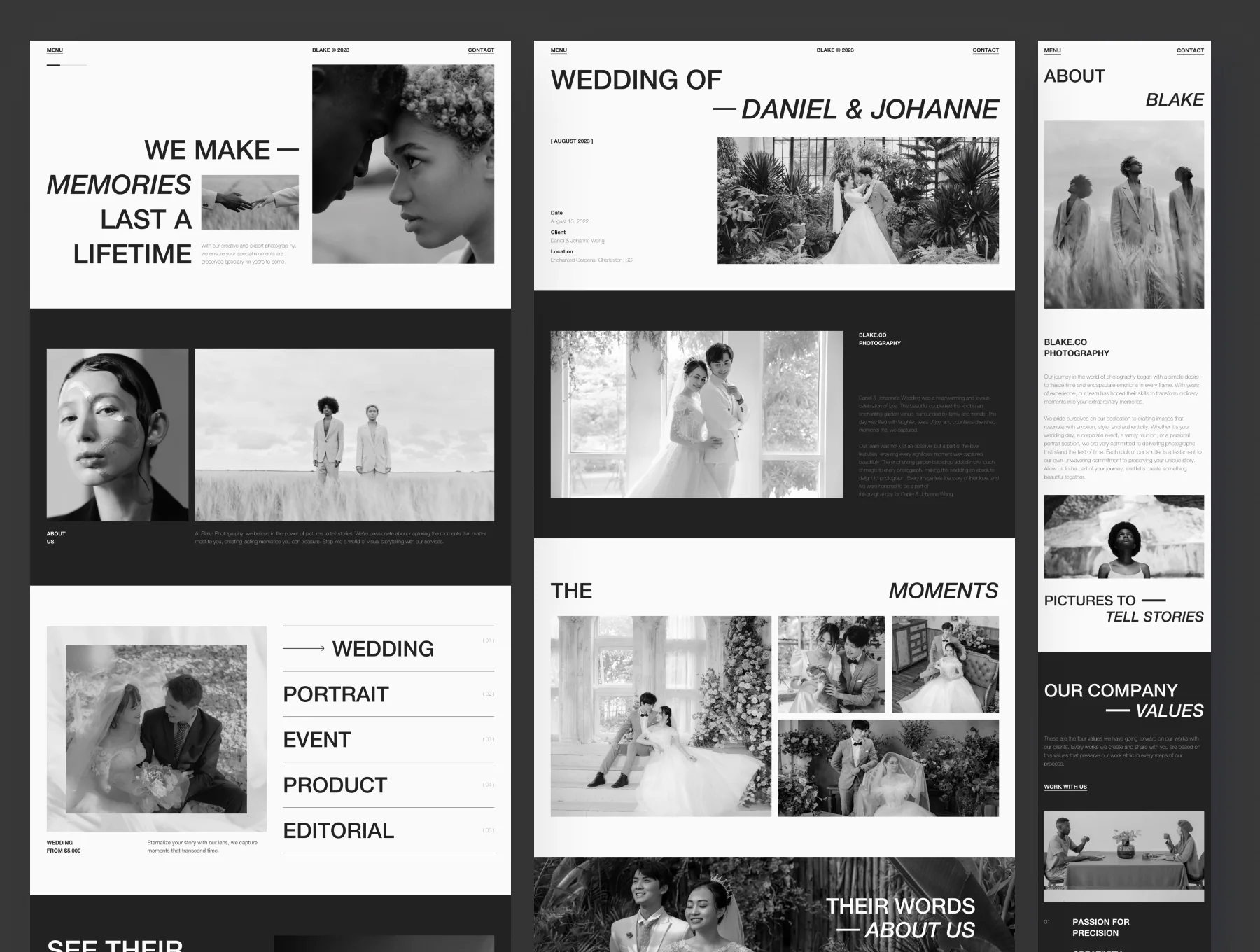Blake - Photography Website Framer Template
