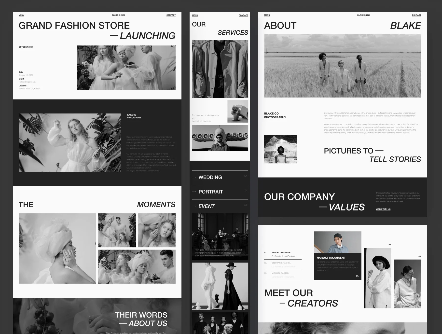 Blake - Photography Website Framer Template 2
