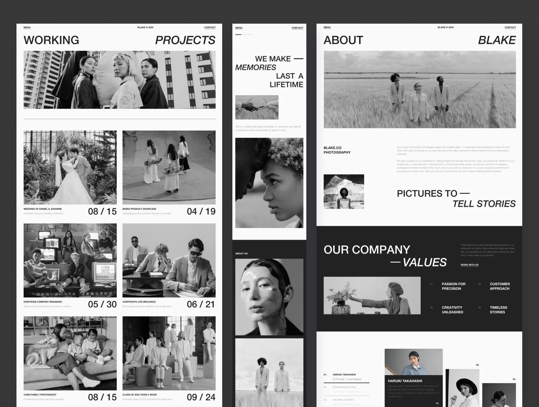 Blake - Photography Website Framer Template 4