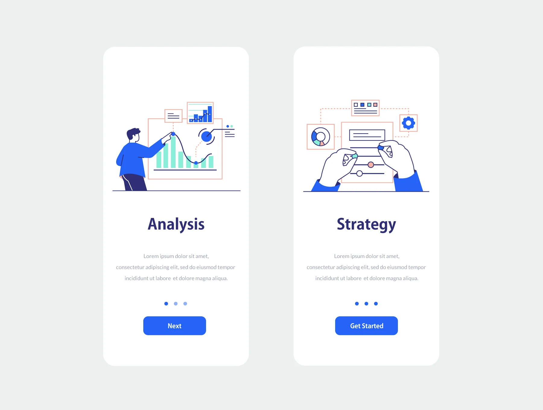 BLAU - Business Analysis & Data Statistic Illustration 4