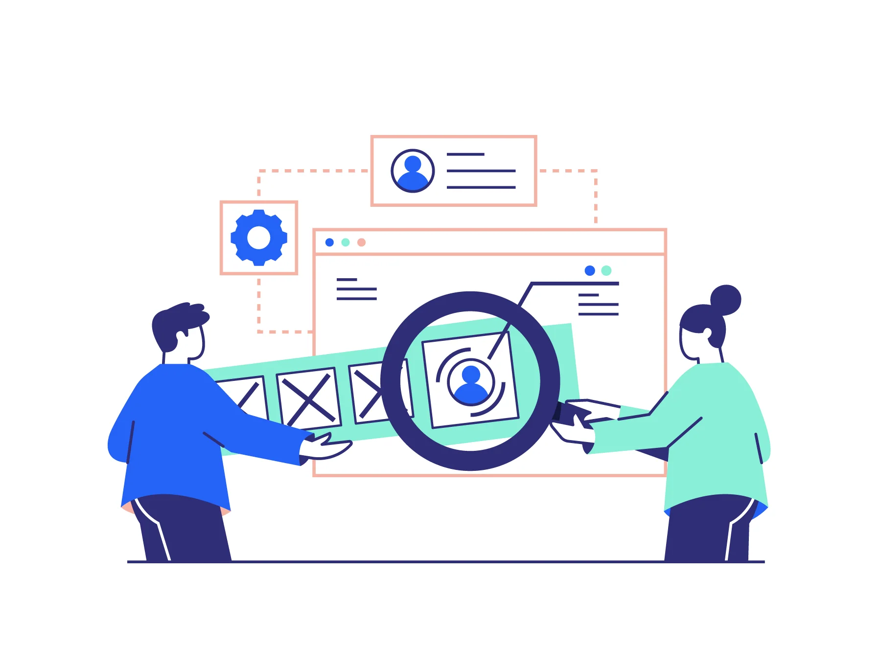 BLAU - Business Analysis & Data Statistic Illustration 5