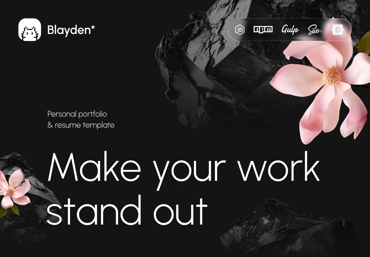 Blayden - Personal Portfolio & Resume Template