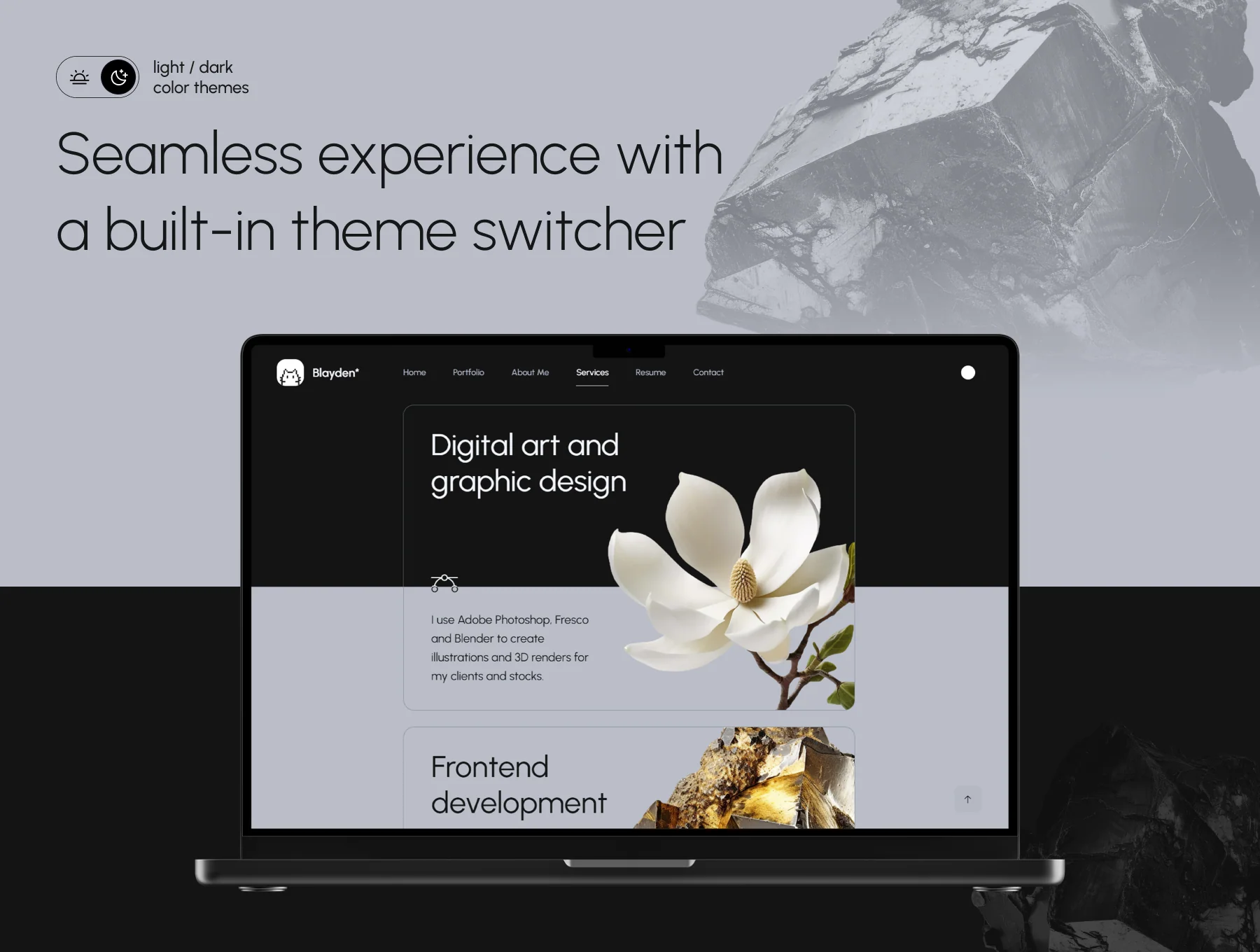 Blayden - Personal Portfolio & Resume Template 5