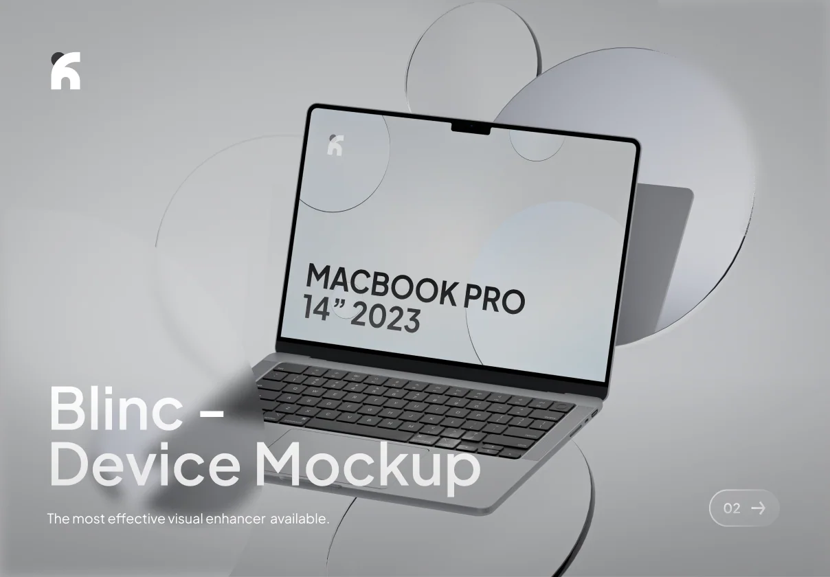 Blinc - Macbook Pro Gray Mockups
