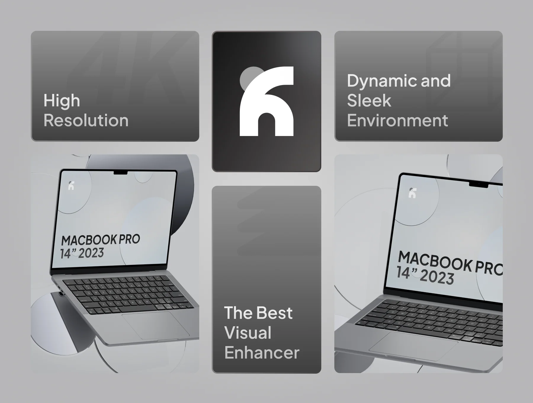 Blinc - Macbook Pro Gray Mockups 4