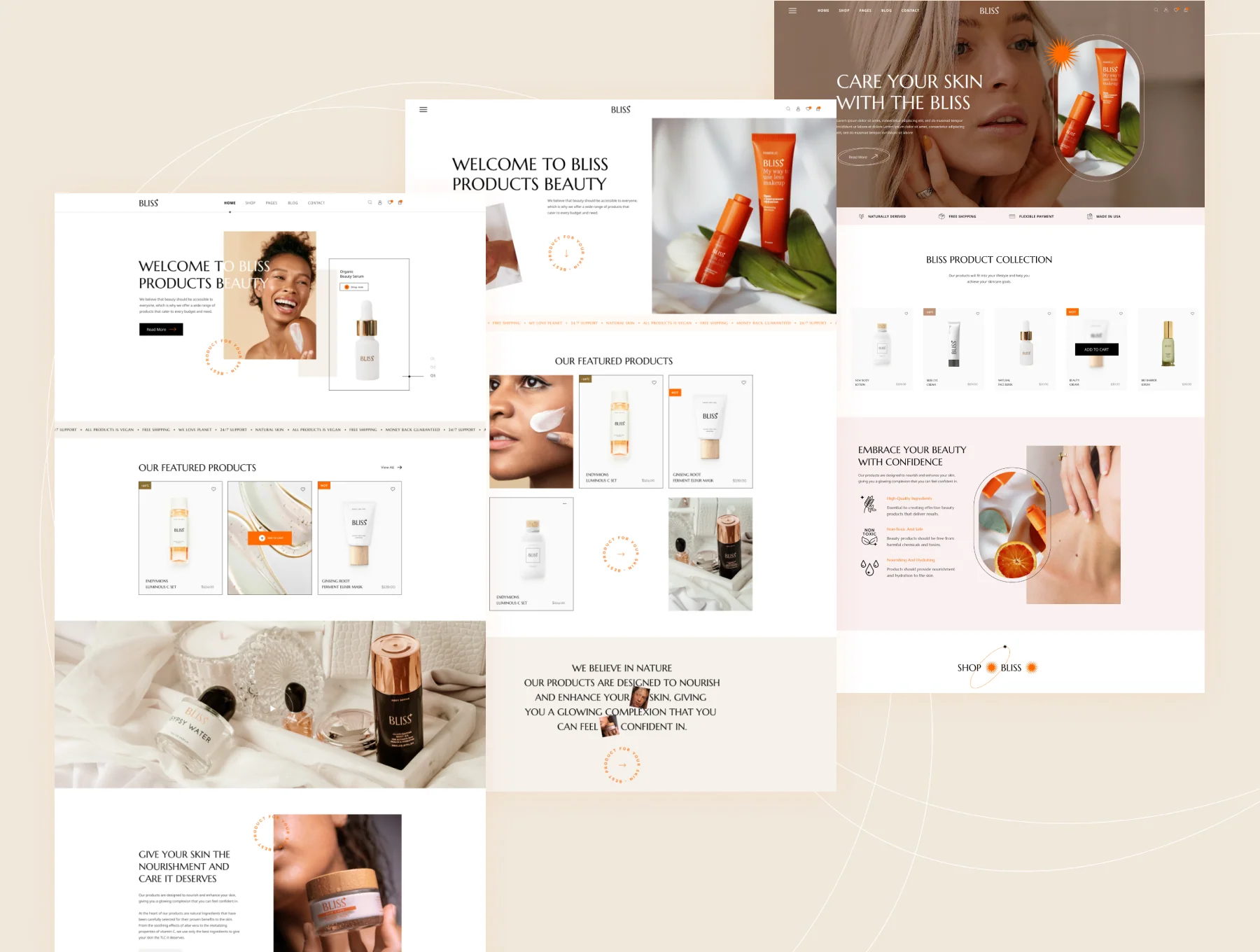 Bliss - Beauty E-Commerce Website UI Figma Template 2