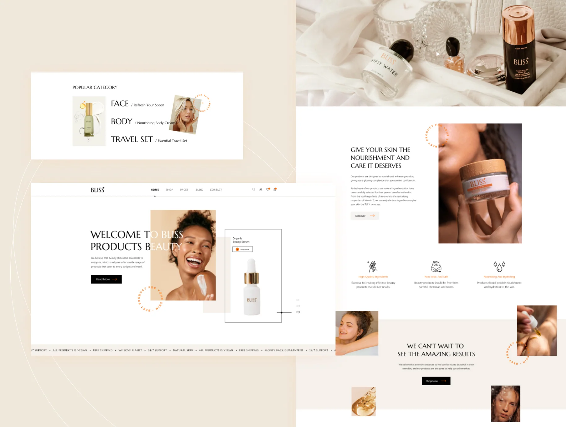 Bliss - Beauty E-Commerce Website UI Figma Template 5