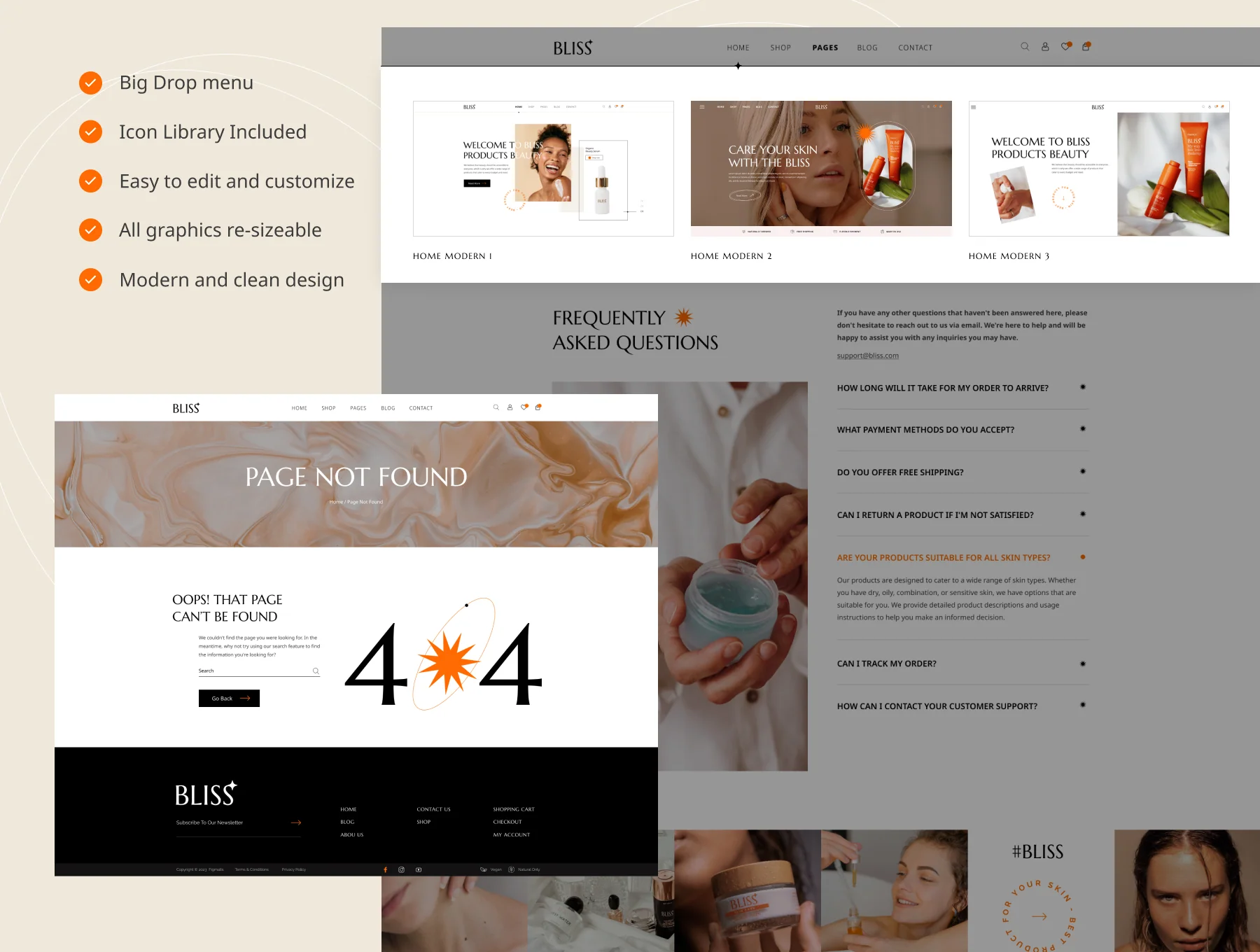 Bliss - Beauty E-Commerce Website UI Figma Template 7