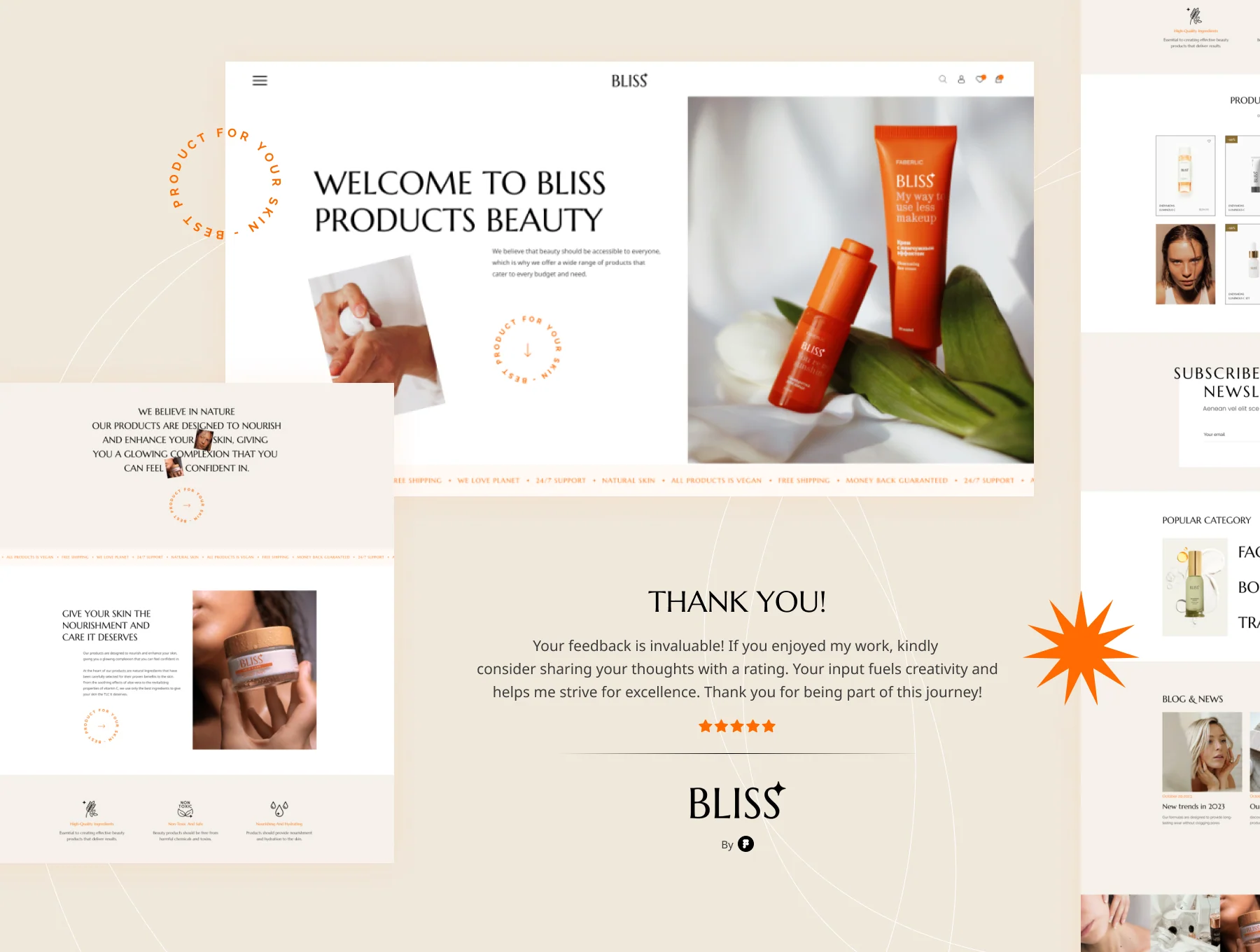 Bliss - Beauty E-Commerce Website UI Figma Template 8