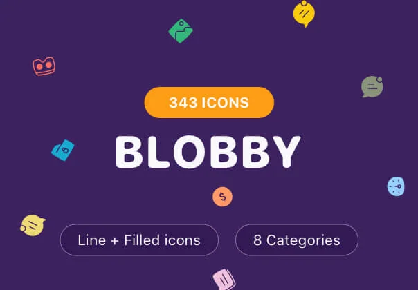 Blobby Icons Set
