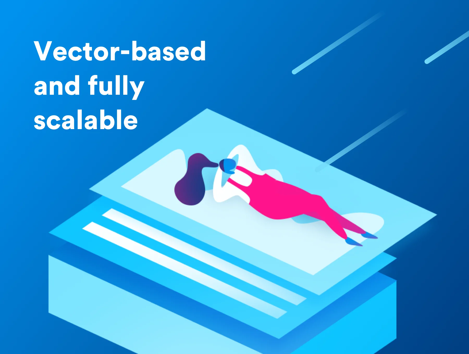 Blockchain 2.5D Illustrations 5