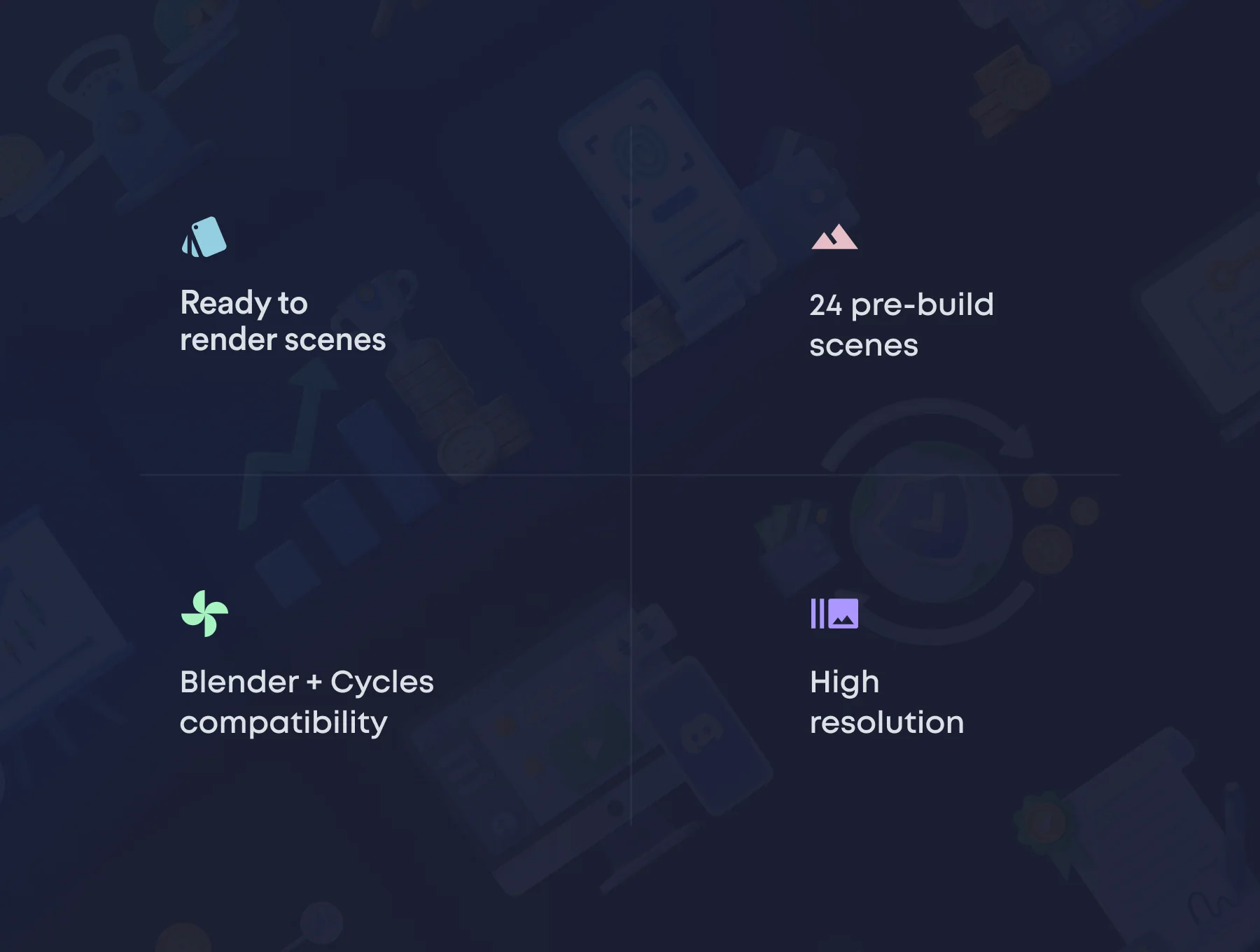 Blockchain 3D Icon Set 2