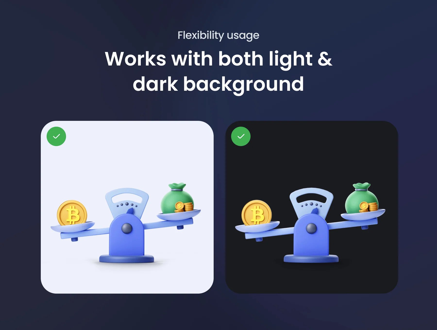 Blockchain 3D Icon Set 6