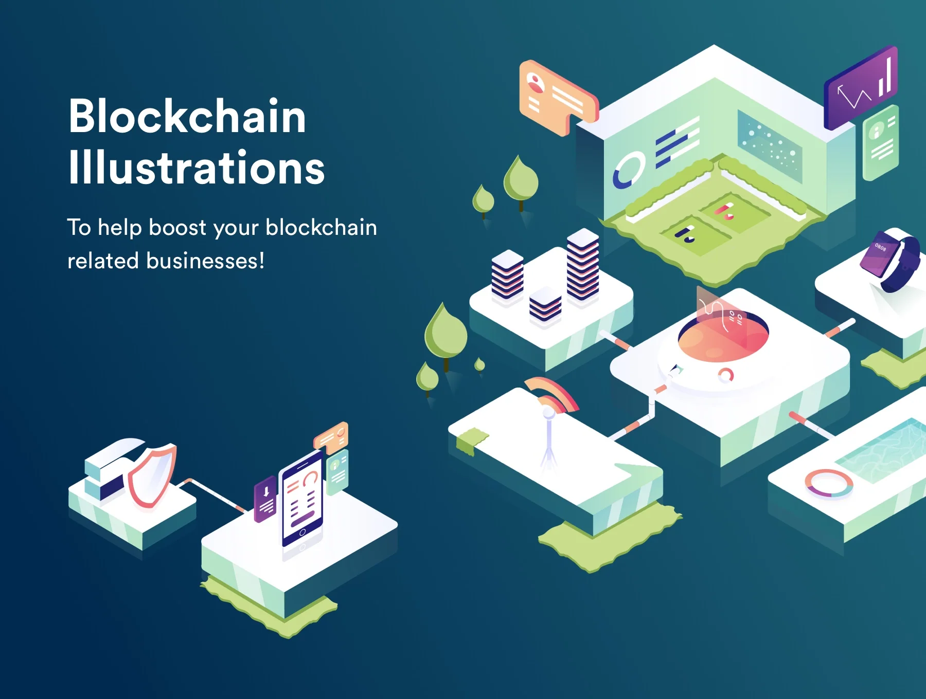 Blockchain Illustrations