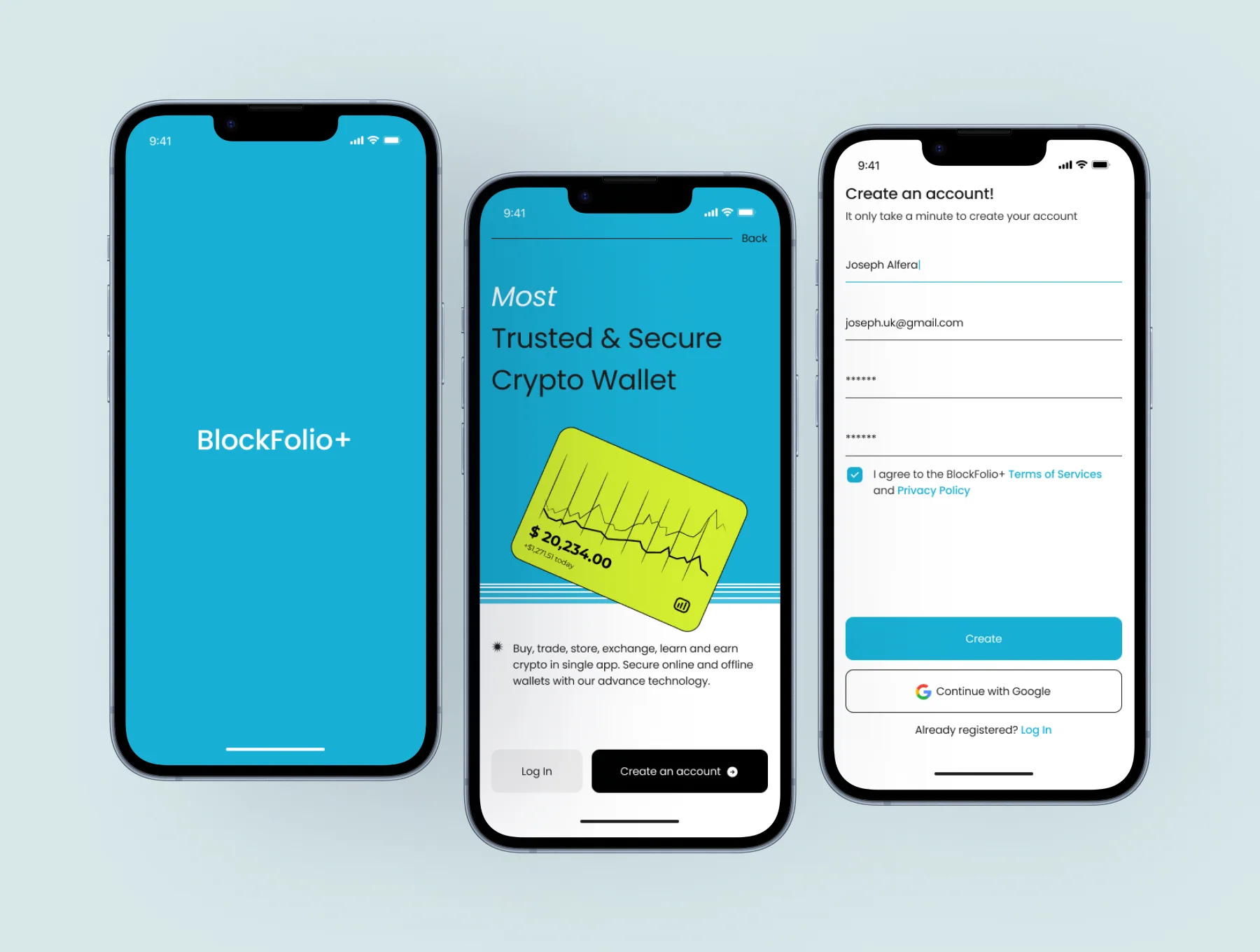 Blockfolio+  - Crypto Wallet Premium UI Kits App 3