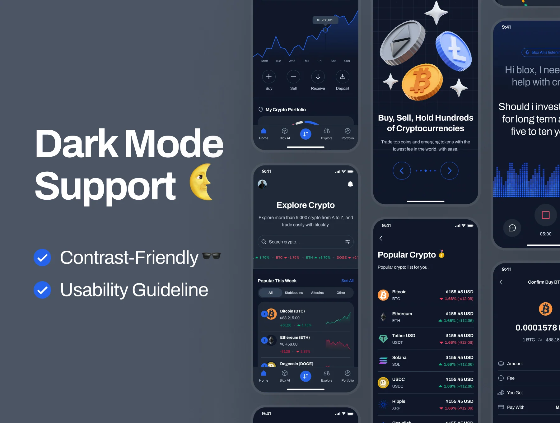 blockfy: AI Crypto Investing & Trading App UI Kit 5