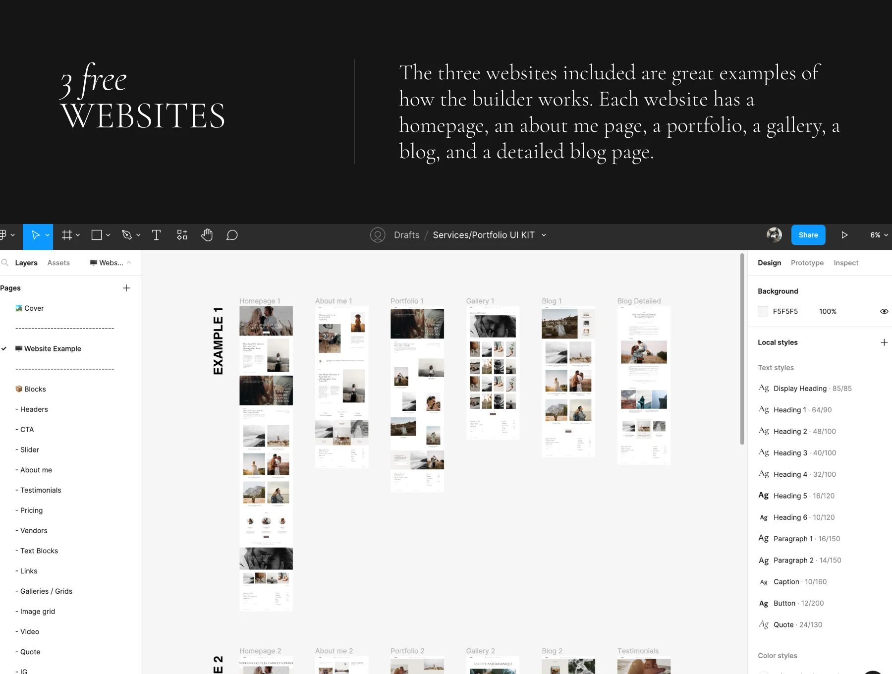 180 Ready-to-Use Website Sections for Fast UI Design & Prototyping 4