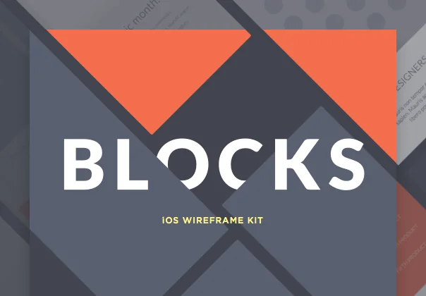 Blocks iOS Wireframe Kit