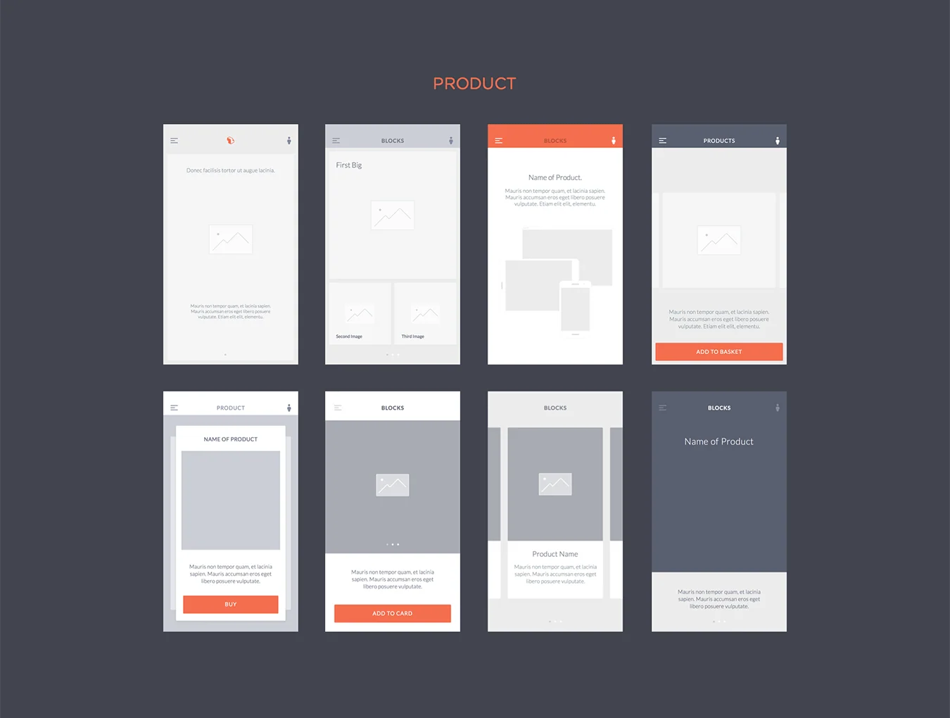 Blocks iOS Wireframe Kit 3