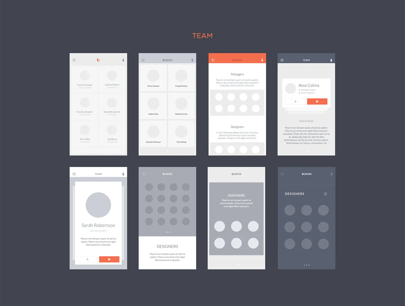 Blocks iOS Wireframe Kit 4
