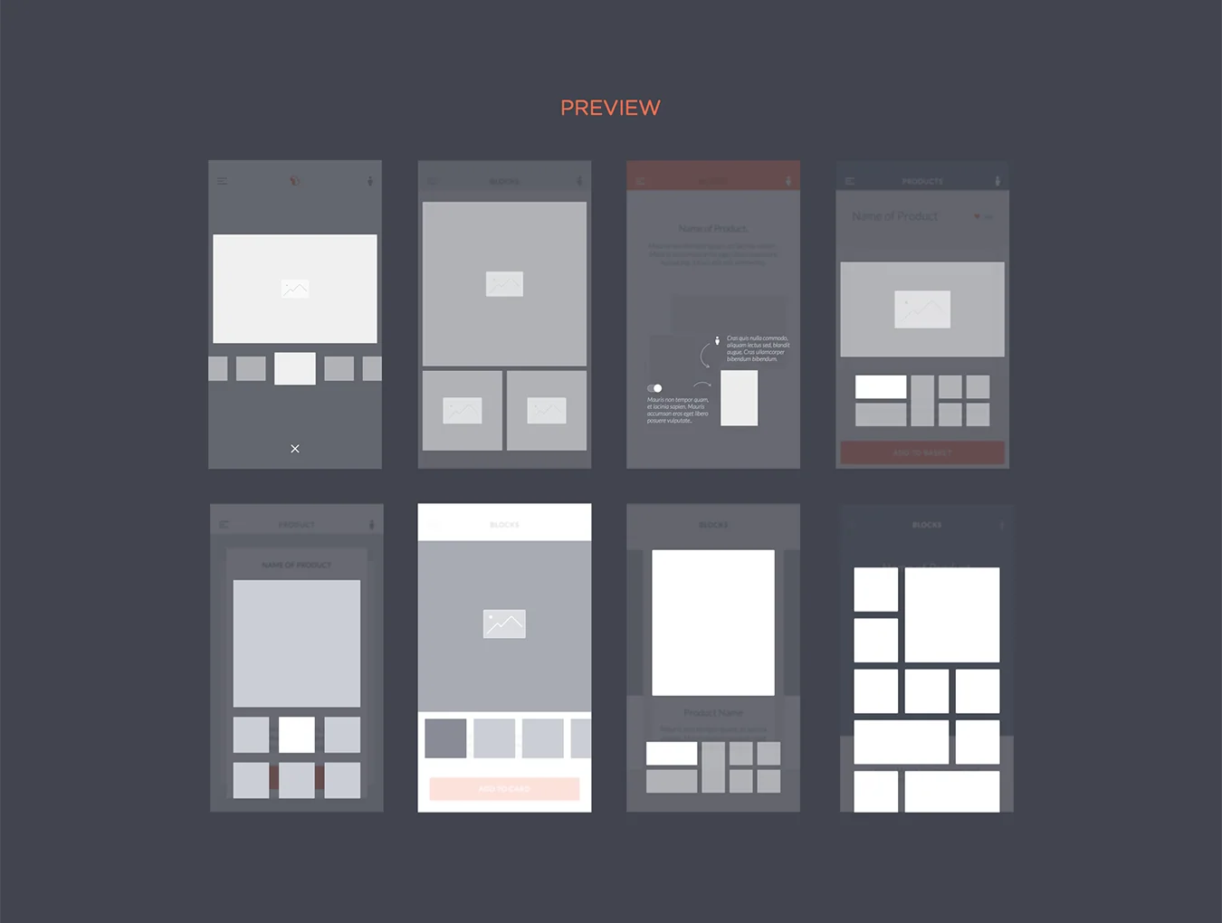 Blocks iOS Wireframe Kit 5