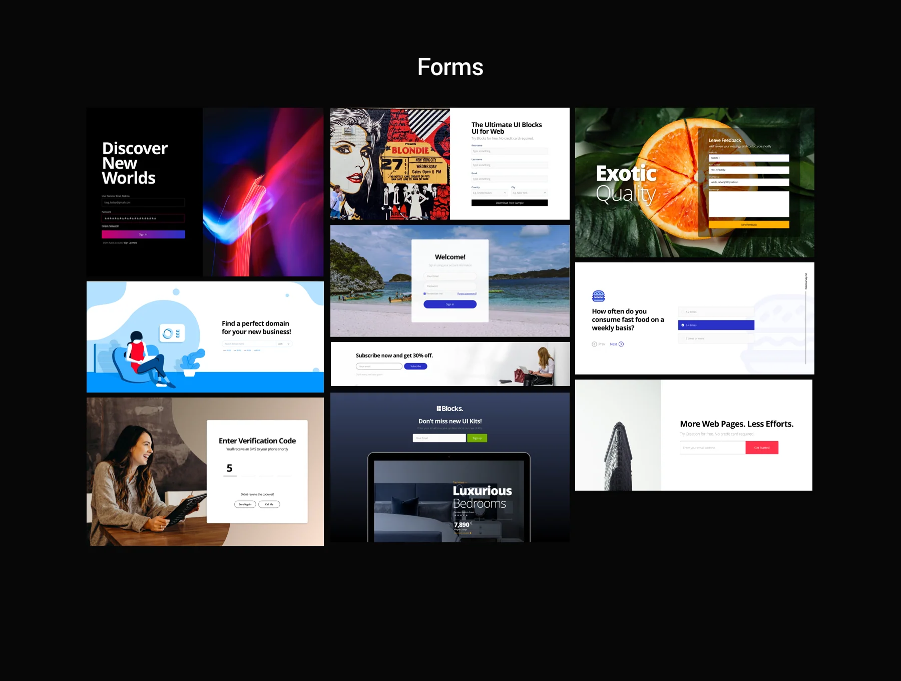 Blocks UI Kit for Sketch 9