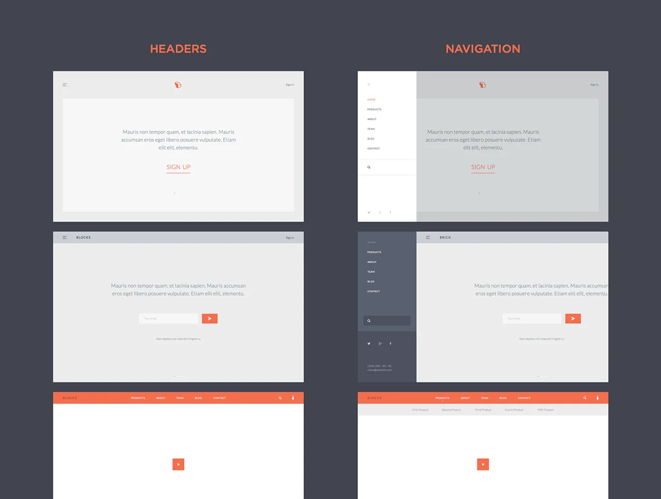 Blocks Wireframe Kit 2